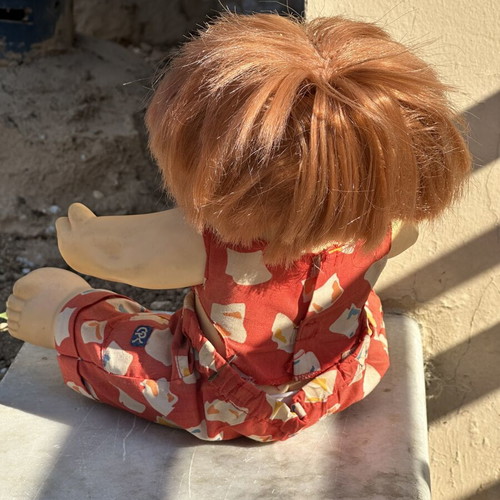 Vintage Cabbage Patch Kids doll used with clothes