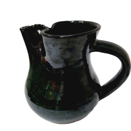 Glazed ceramic jug 16 cm like new