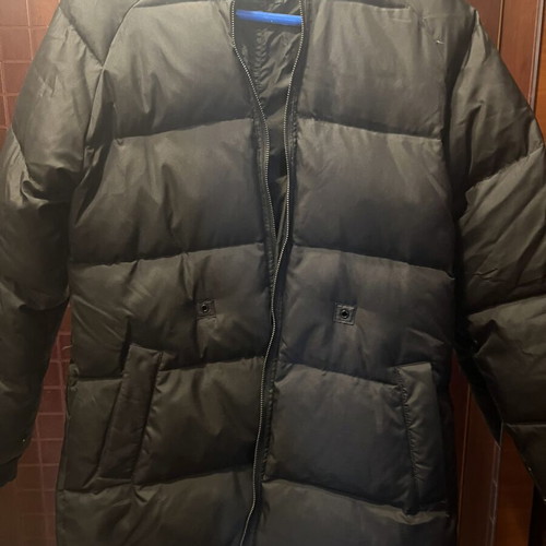 Denny Rose down jacket like new, black, reversible, medium-large