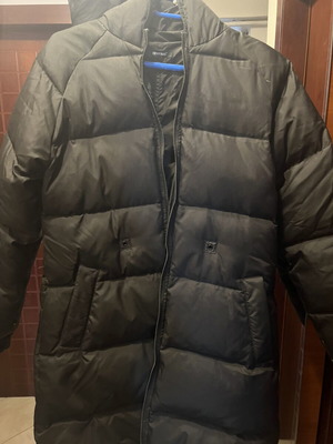 Denny Rose down jacket like new, black, reversible, medium-large