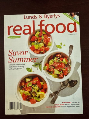 Lunds & Byerlys Real Food περιοδικό συνταγών σαν καινούργιο