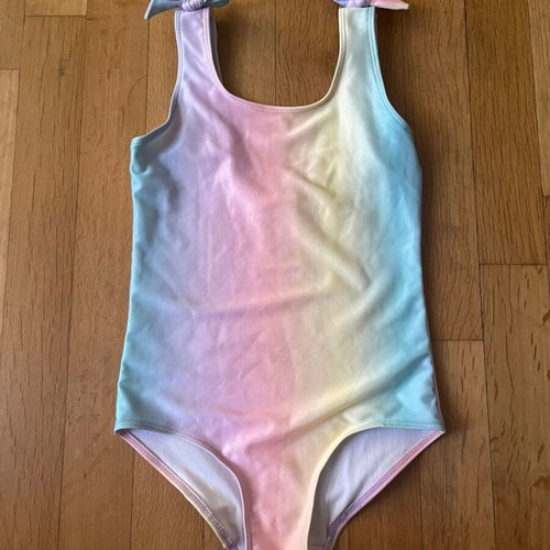 H&M Pastel Rainbow One-Piece Swimsuit new, sizes 122-128 cm
