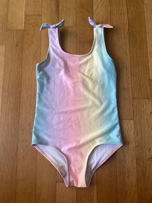 H&M Pastel Rainbow One-Piece Swimsuit new, sizes 122-128 cm