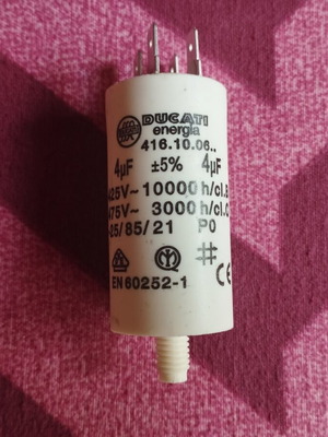 Ducati Energia Motor Run Capacitor New Model 416.10.06 4μF