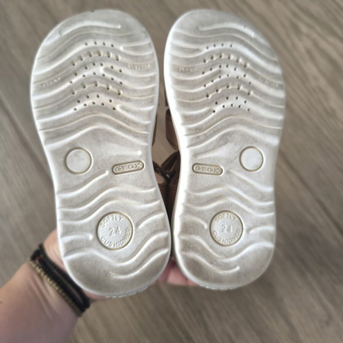 Geox sandals for boys, size 24, beige and brown