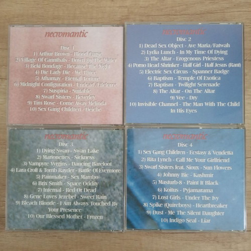Collection necromantic 4 cd with dark gothic songs