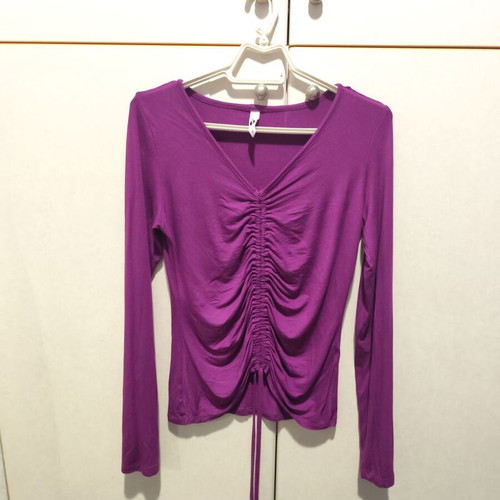 Purple viscose blouse like new, size S