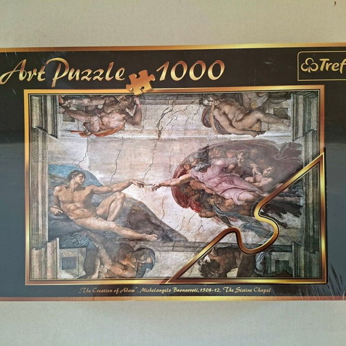 Trefl Art Puzzle 1000 The Creation of Adam sealed