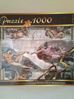 Trefl Art Puzzle 1000 The Creation of Adam sealed
