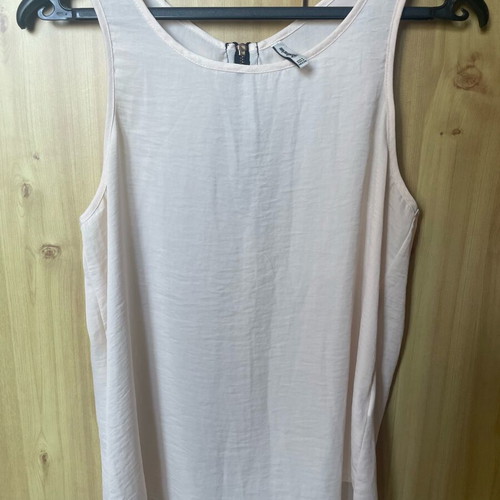 Stradivarius satin blouse beige size S like new with back zipper