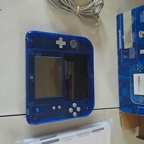 Nintendo 2DS Transparent Clear Blue Rare Console Edition used