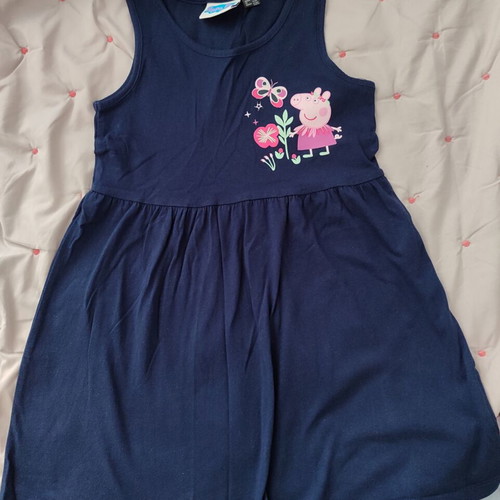Peppa Pig mako dress like new, ages 4-6, blue