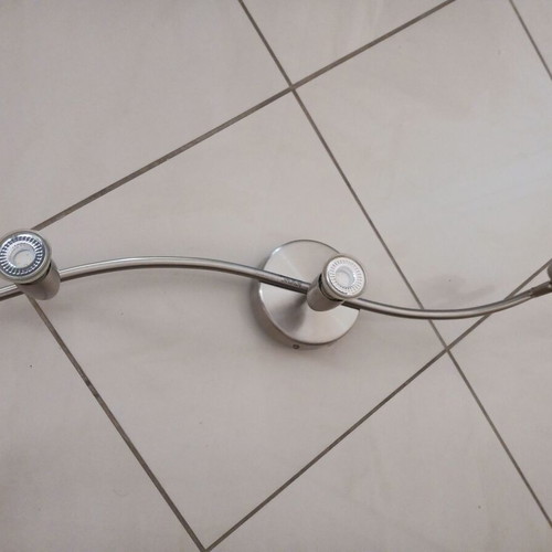 Ceiling lights like new, set of 2 with spotlights, inox color