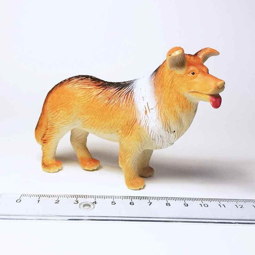 Dog plastic figure toy used