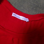 Zara crop top t-shirt used, red, size S