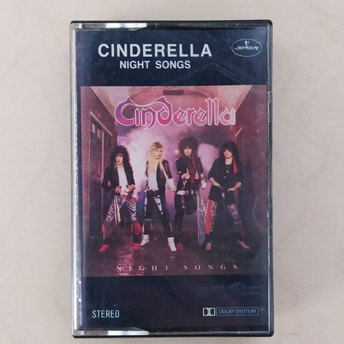 Cinderella Night Songs 1987 audio cassette used, Greek edition