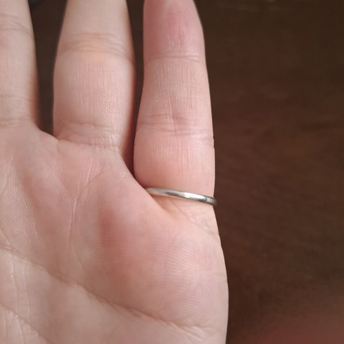 Silver ring with letter δ used, adjustable size, 925 stamp