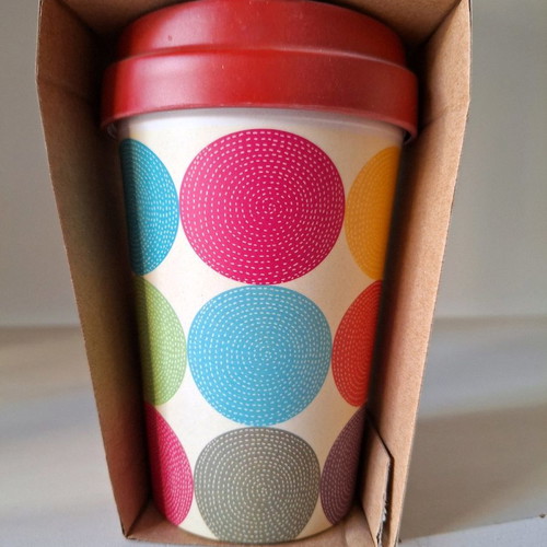 Portable bamboo mug 400ml new
