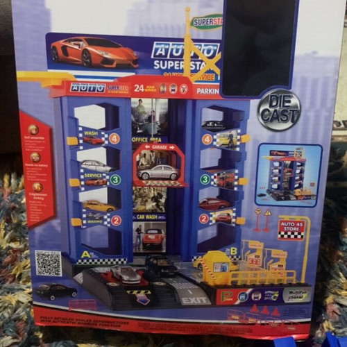 Parking lot toy garage set new, car playset