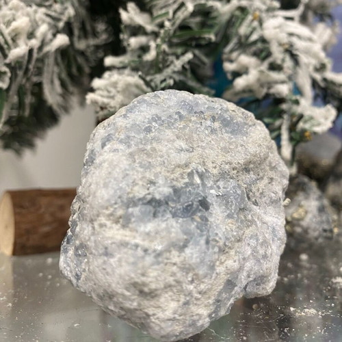 Natural Raw Celestine Drusy without Heat Treatment