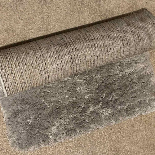 Runner rugs like new 70x140 cm gray with thick pile