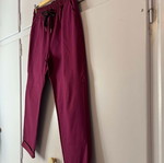 Dress2unDress women's elastic fabric jogger pants in magenta, new, plus size 3XL