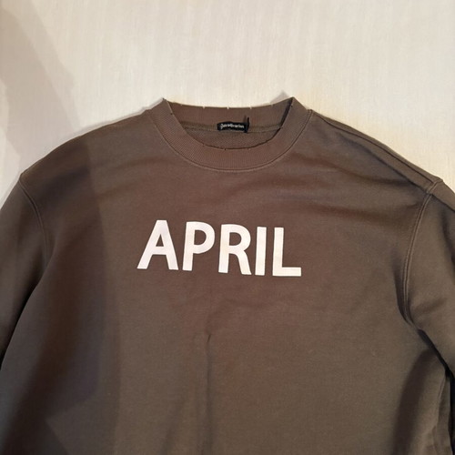 Stradivarius crop sweatshirt like new, green, size M