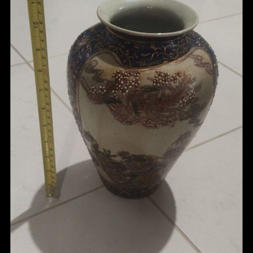 Satsuma vase used