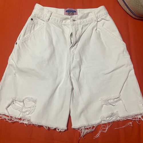 BSB denim bermuda shorts like new, size XS, white