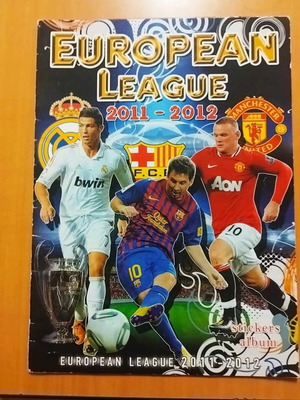 Golden Shop European League 2011-2012 football sticker album like new