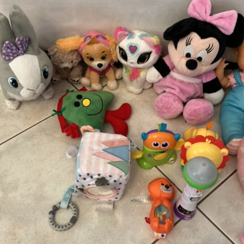 Mega Pack of Baby Toys and Stuffed Animals used, Fisher-Price, Mothercare, Nenuco