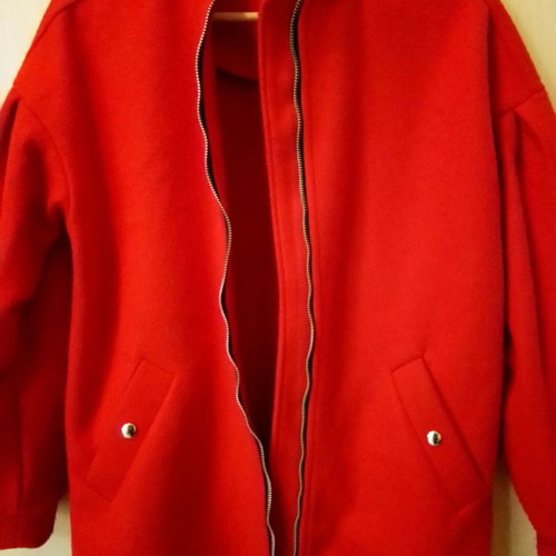 Berska women's jacket like new, bright red, size S