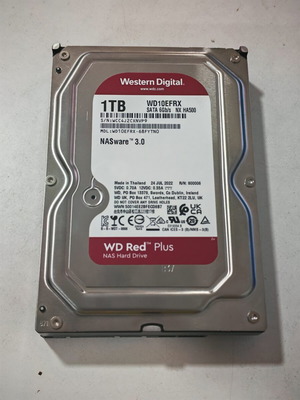 Western Digital Red Plus EFRX 1TB 3.5" hard drive like new