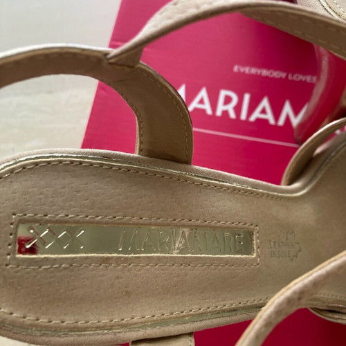 Mariamare sandals 12cm heel size 40 pink gold like new