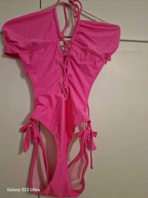 Cool pink limited edition one-piece swimsuit, large