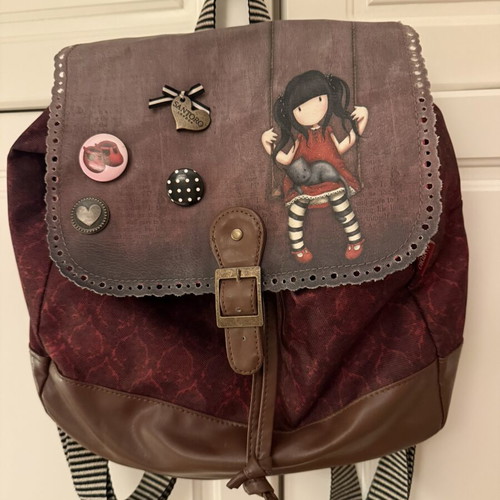 Santoro London Gorjuss Backpack like new, red