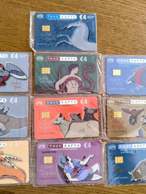 Set of 10 OTE Collectible Phone Cards – The Labors of Heracles