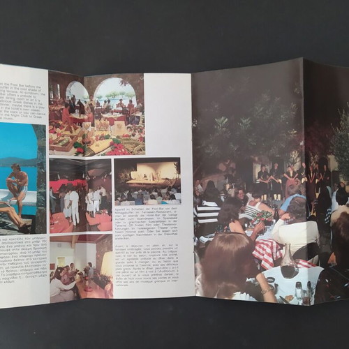 Elounda Beach hotel advertising brochure used, 1970s Crete