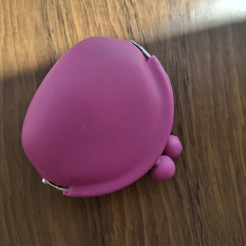 Pink plastic wallet