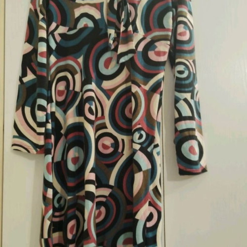 Midi dress used, multicolored, size XL