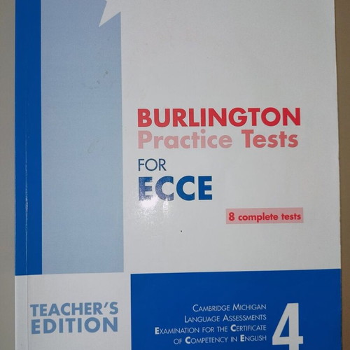 Burlington Practice Tests for Michigan ECCE Book 4 Teacher's Book like new