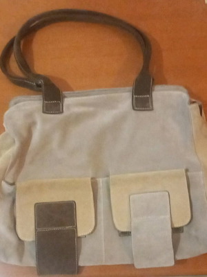 Suede Handbag like new