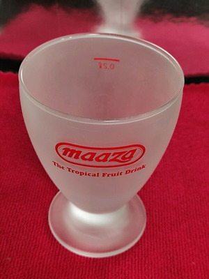 Maaza vintage small glasses 200ml set of six like new