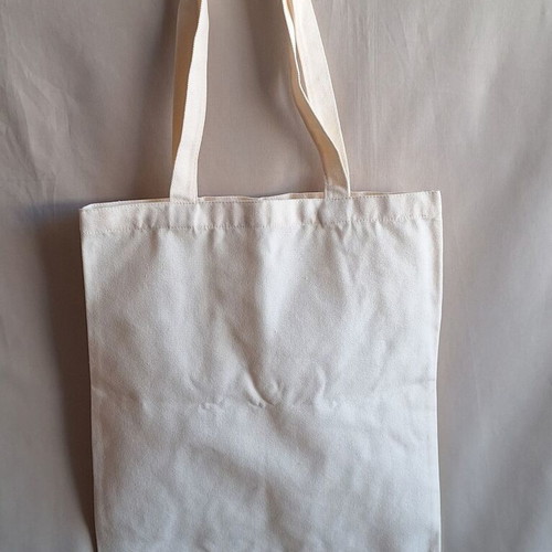Shopper Tote Bag Boston canvas brand new, natural beige-white