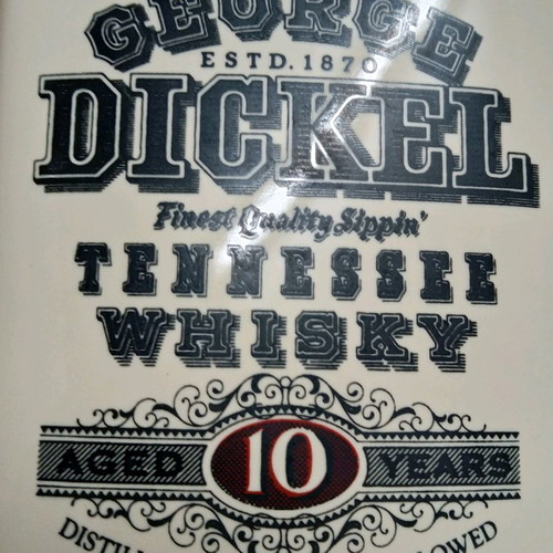 Clay pitcher George Dickel Tennessee Whisky used