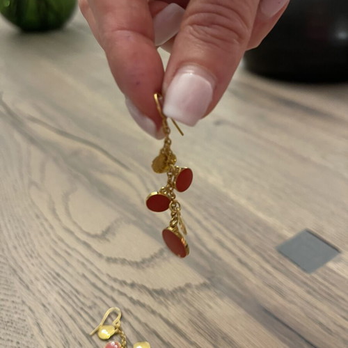 Ralph Lauren earrings, orange