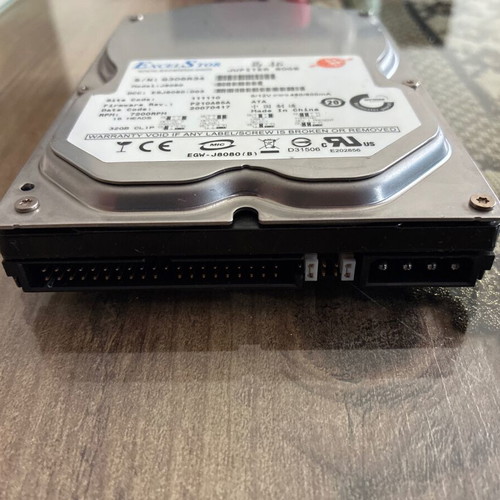 Excelstor Jupiter 80GB hard drive used, Retro HDD