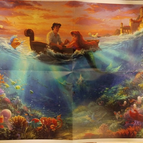 Disney puzzle 500 pieces The Little Mermaid like new, Thomas Kinkade