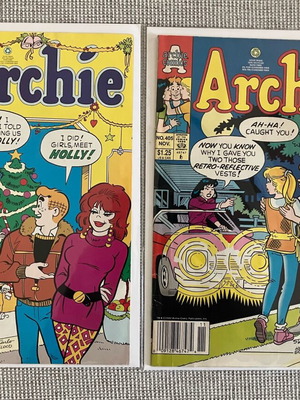 Archie Comics lot of 2 used vintage issues #405 & #408