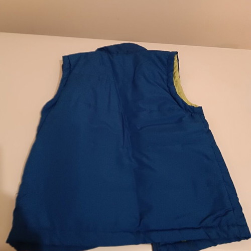 Funky blue sleeveless jacket for 6-year-old kids